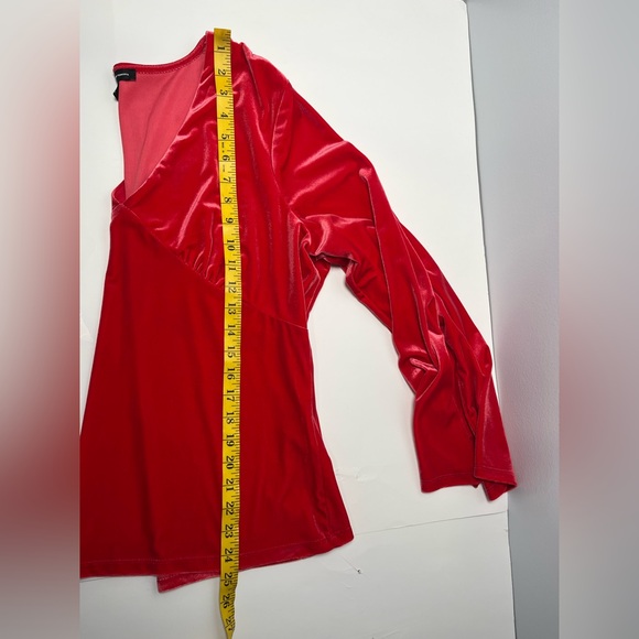 Vintage Red Velvet Babydoll Y2K Top Womens XL - Picture 8 of 8